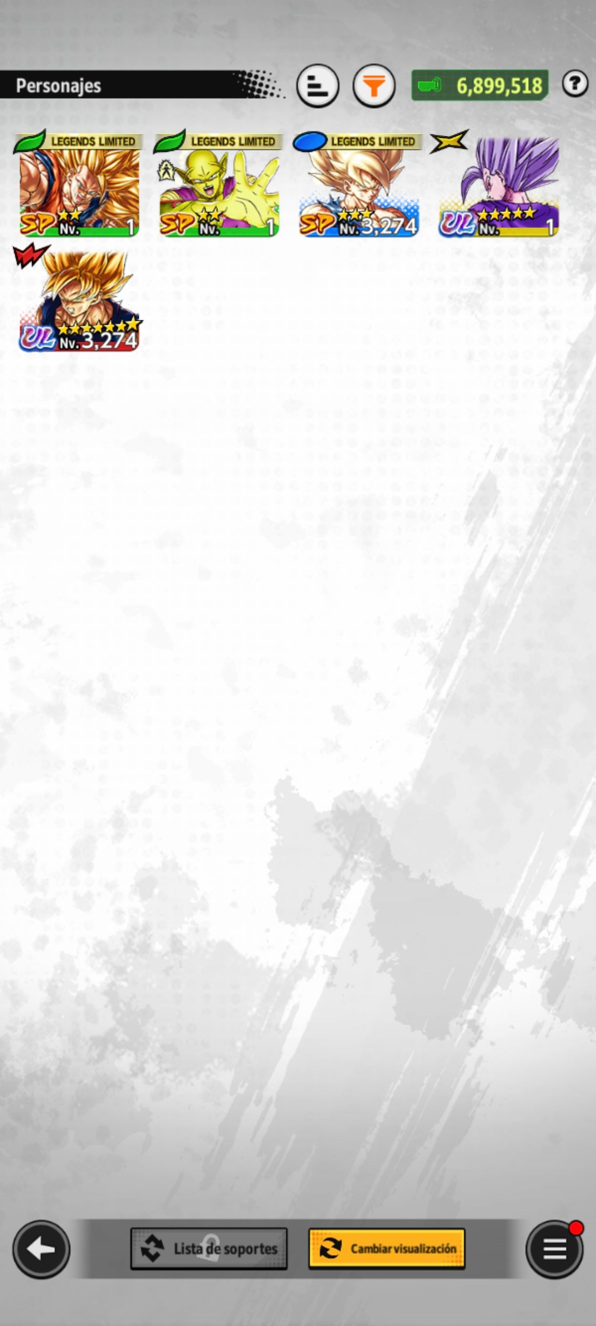 [Android] ⭐️ 1 ULTRA — Gohan Bestia + 💎69,447 Cronocristales💎