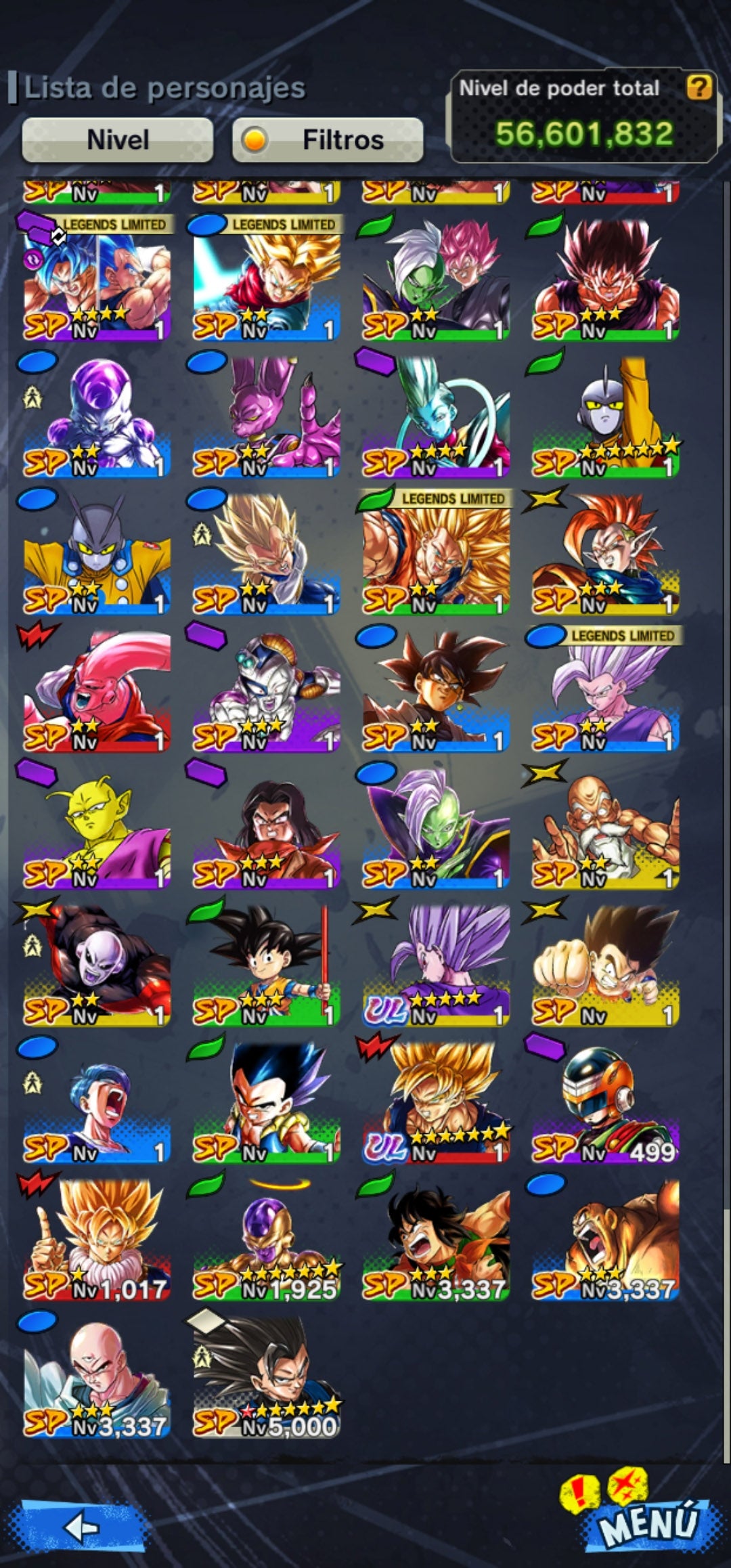 [Android] ⭐️ GOHAN BESTIA (UL)⭐️ + 💎94,373 Cronocristales💎