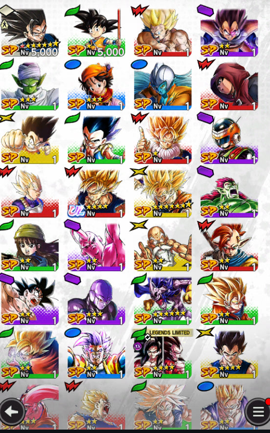 [Android] 34,460  Cronocristales 💎|  ⭐️ Majin Vegeta [ULTRA] | ⭐️ 2 Legends Limited | Dragon Ball: Legends Cuenta Reroll
