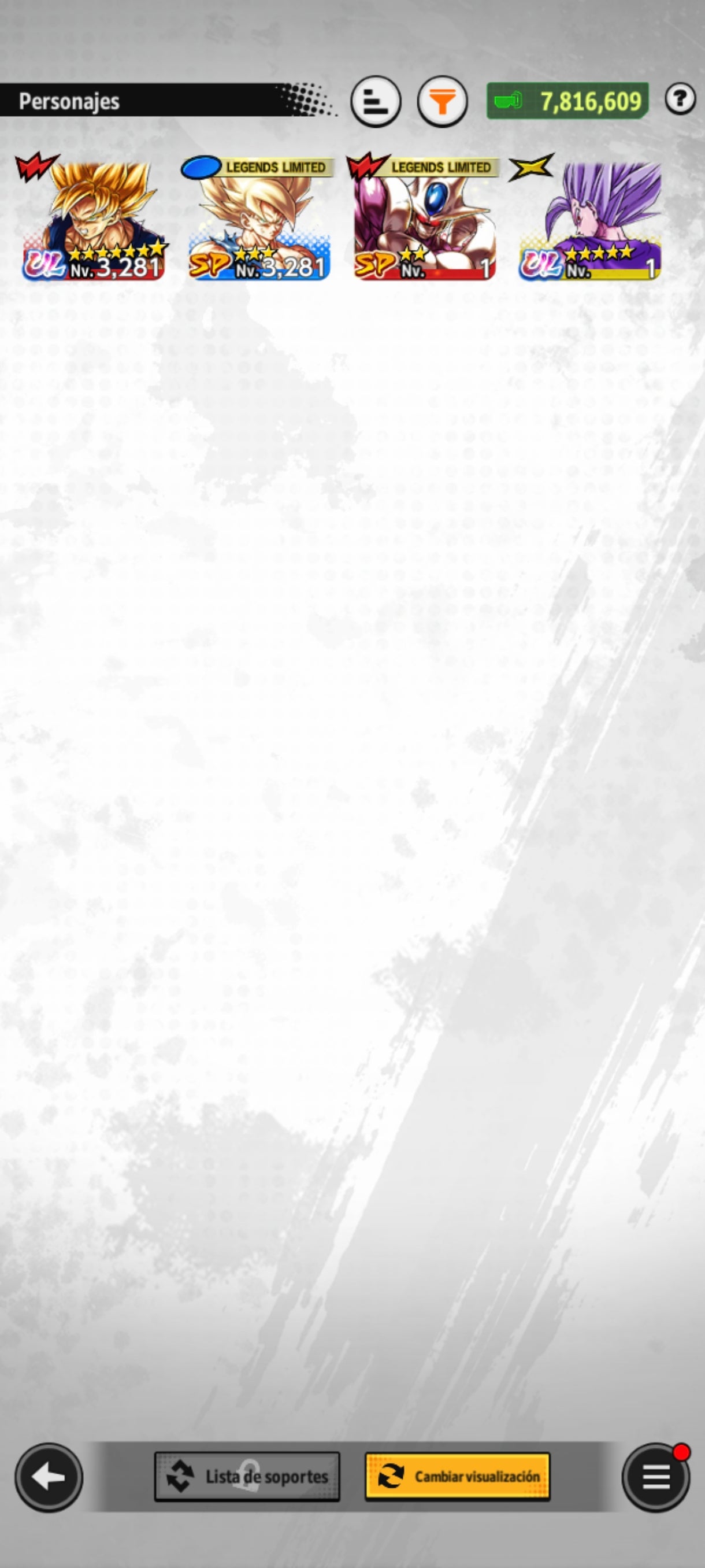 [Android] ⭐️ 1 ULTRA — Gohan Bestia + 💎70,103 Cronocristales💎