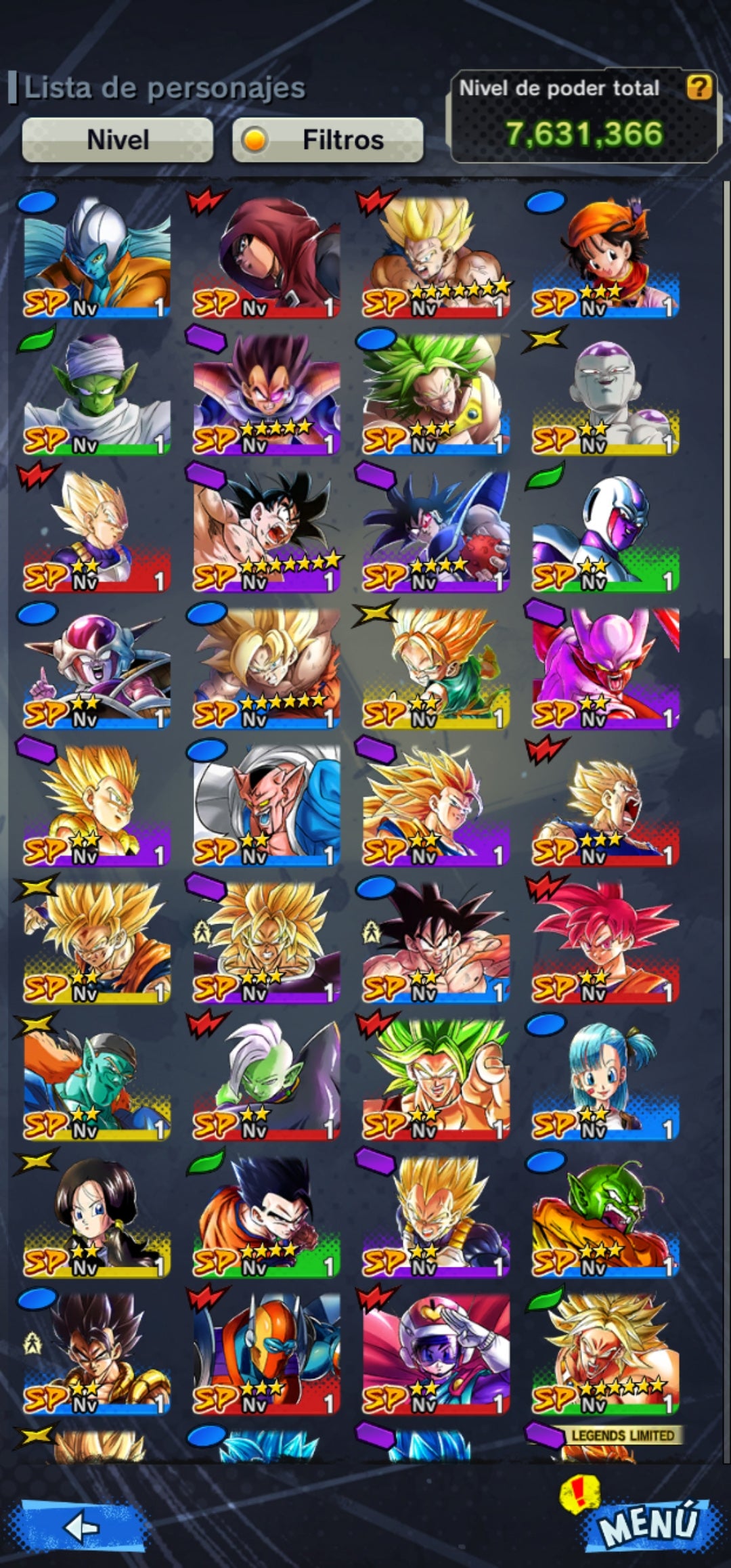 [Android & iPhone] ⭐️Gohan SS2 1 Estrella Roja + Turles ⭐️ +  6 LL