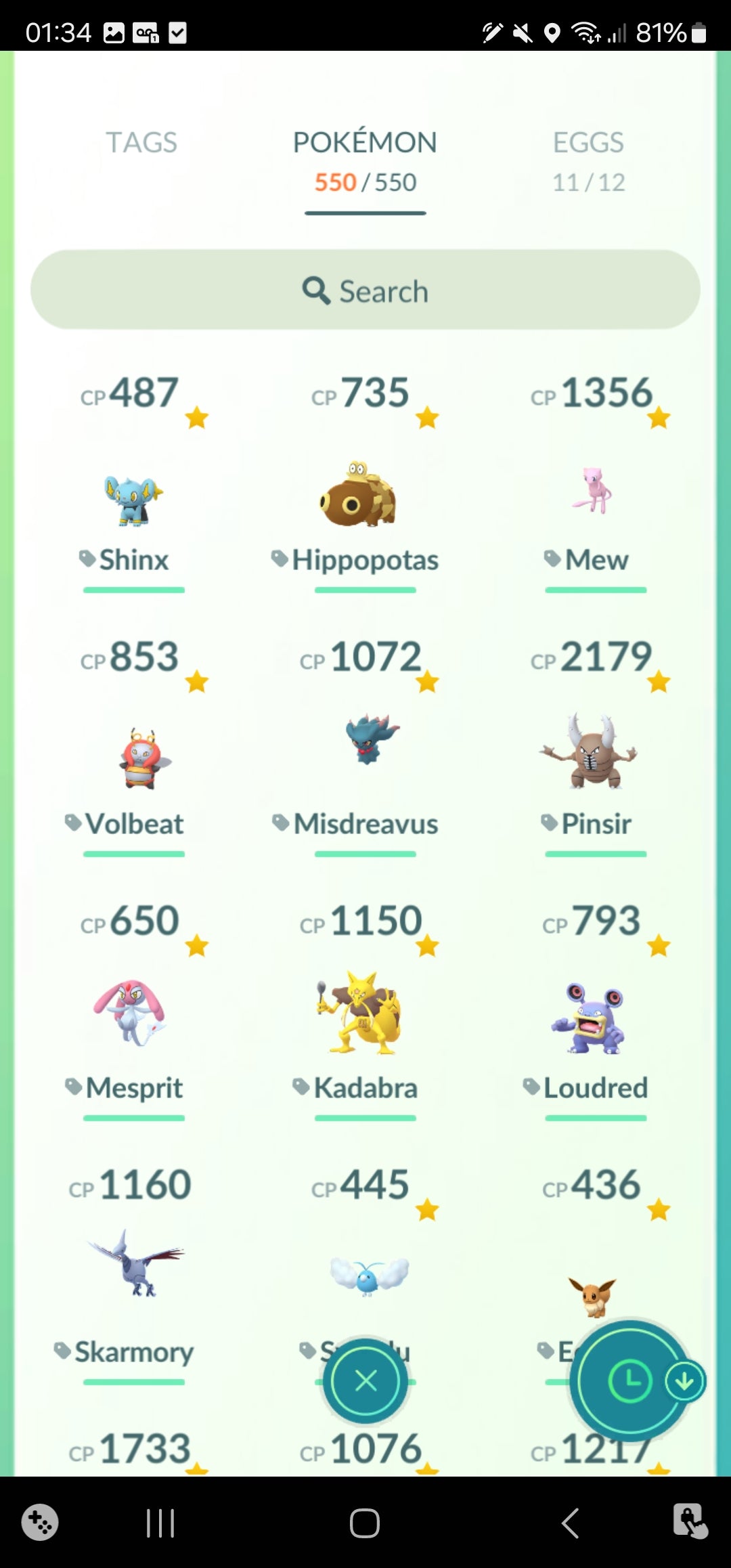 [Nivel 34] ✨ Legendarios: 72 ✨ Pokemon Shiny: 25