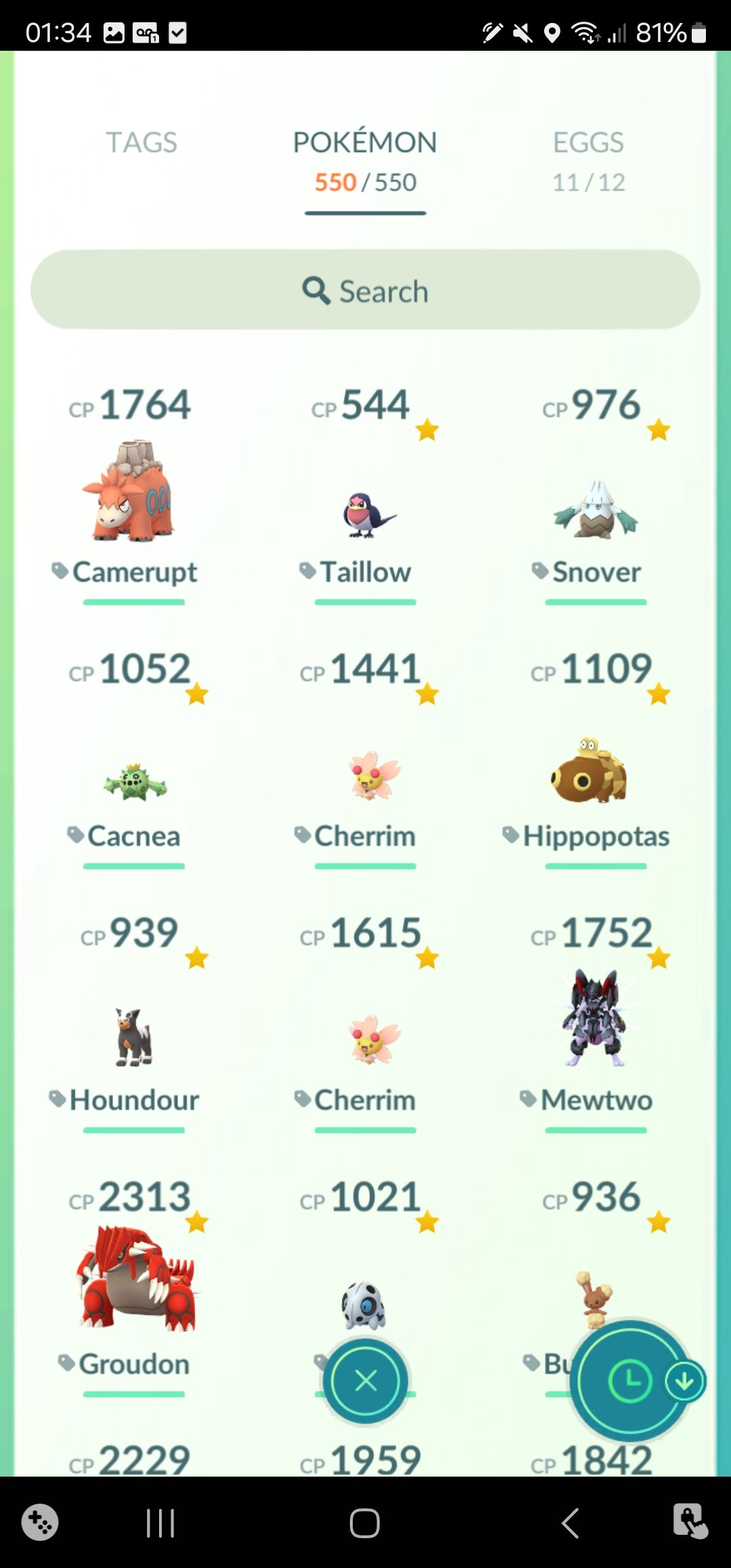 [Nivel 34] ✨ Legendarios: 72 ✨ Pokemon Shiny: 25