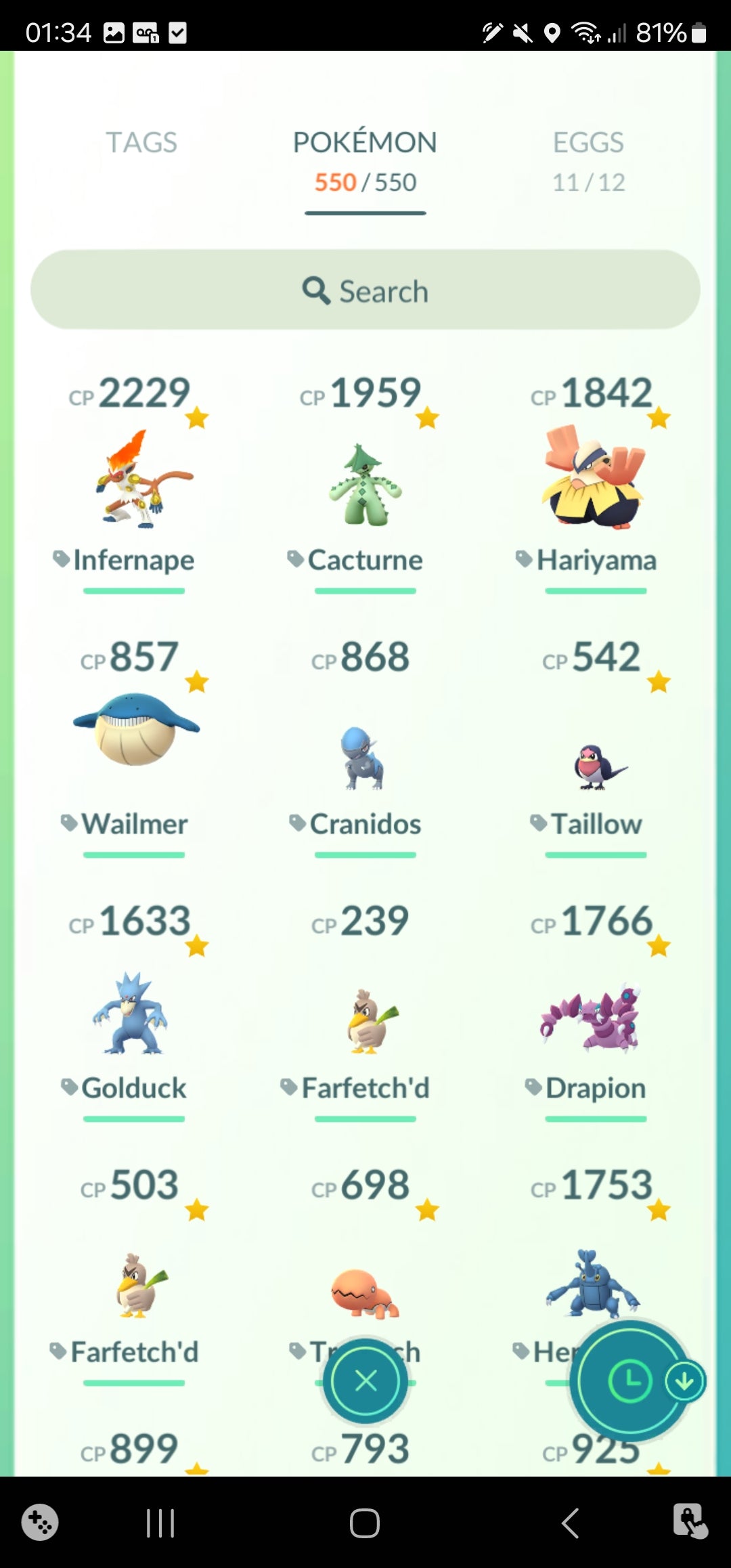 [Nivel 34] ✨ Legendarios: 72 ✨ Pokemon Shiny: 25