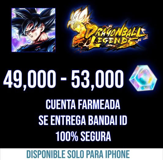 [Iphone] 💎49,000 - 53,000 Cronocristales (NO ES RECARGA)