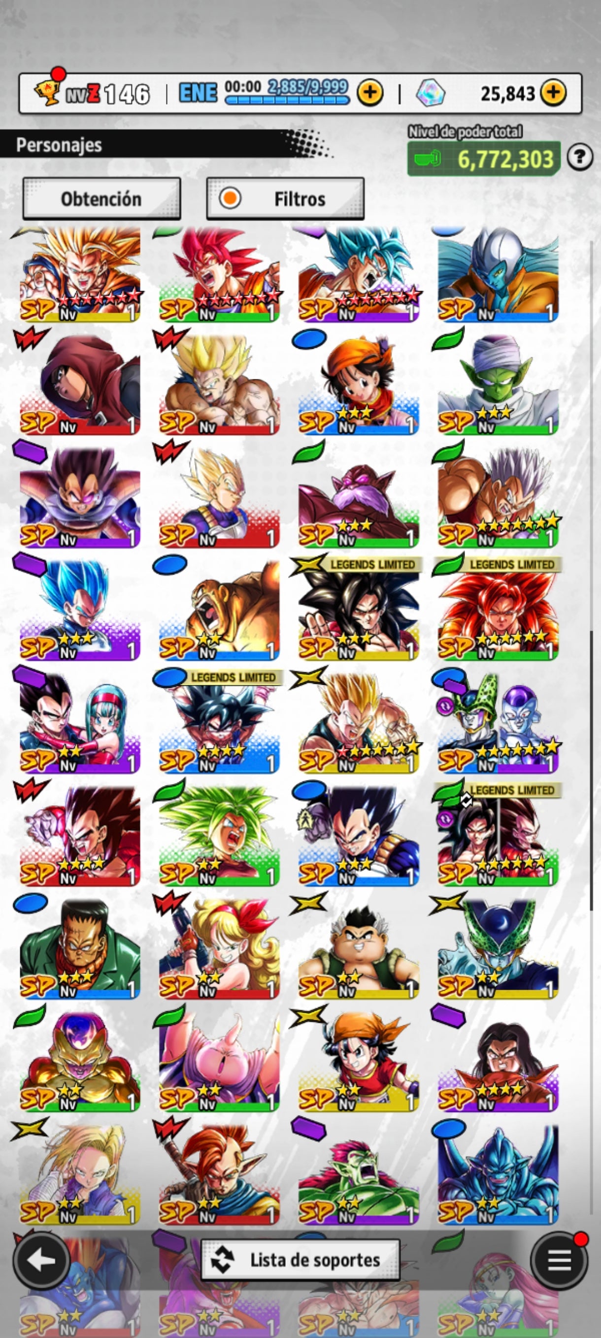 [Solo Android] ⭐️SS4 VEGETA⭐️ + 💎25,843 Cronocristales💎 + 5 LL
