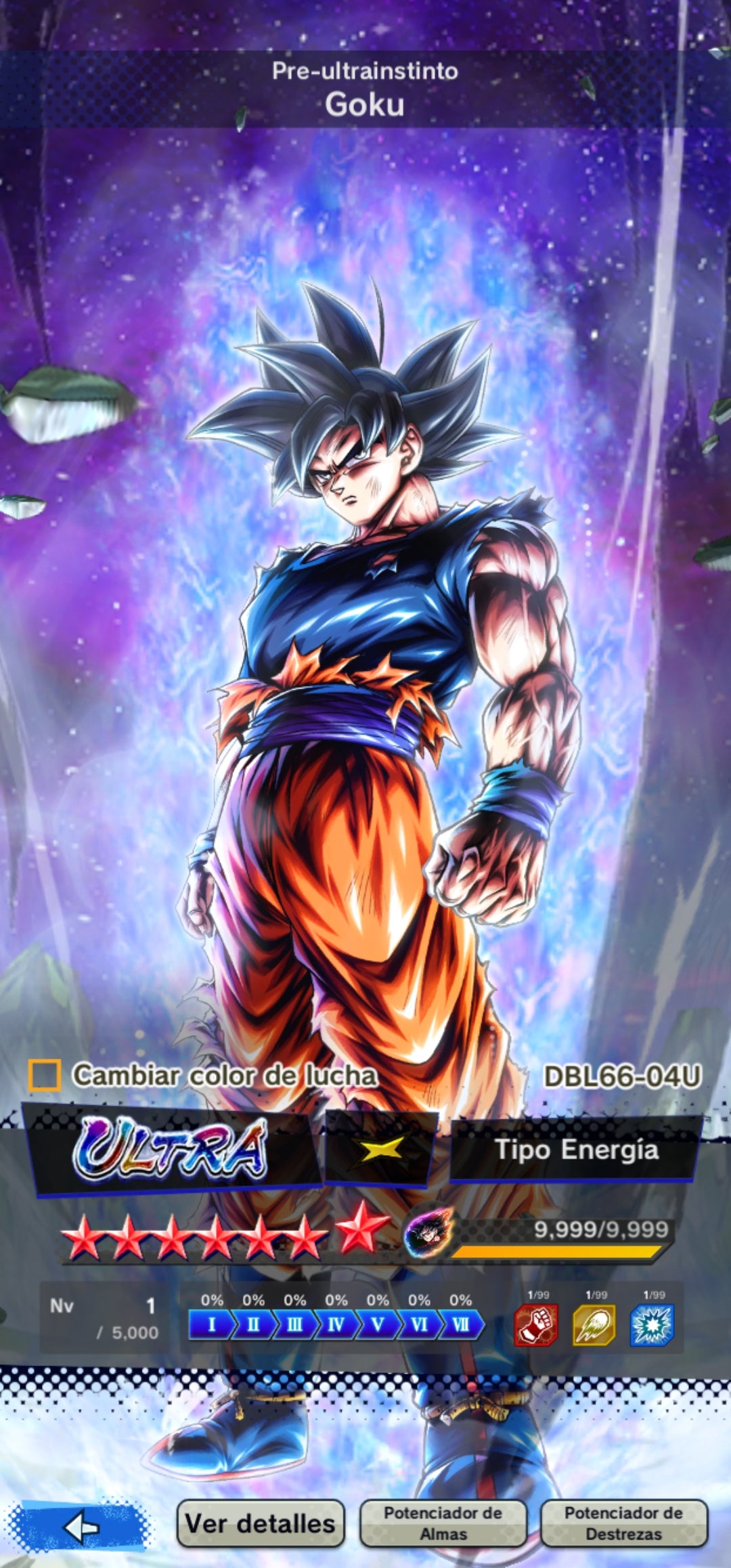 [Android & iPhone] ⭐️ PRE-ULTRAINSTINTO GOKU 7 ESTRELLAS (ROJAS) + 10 LL