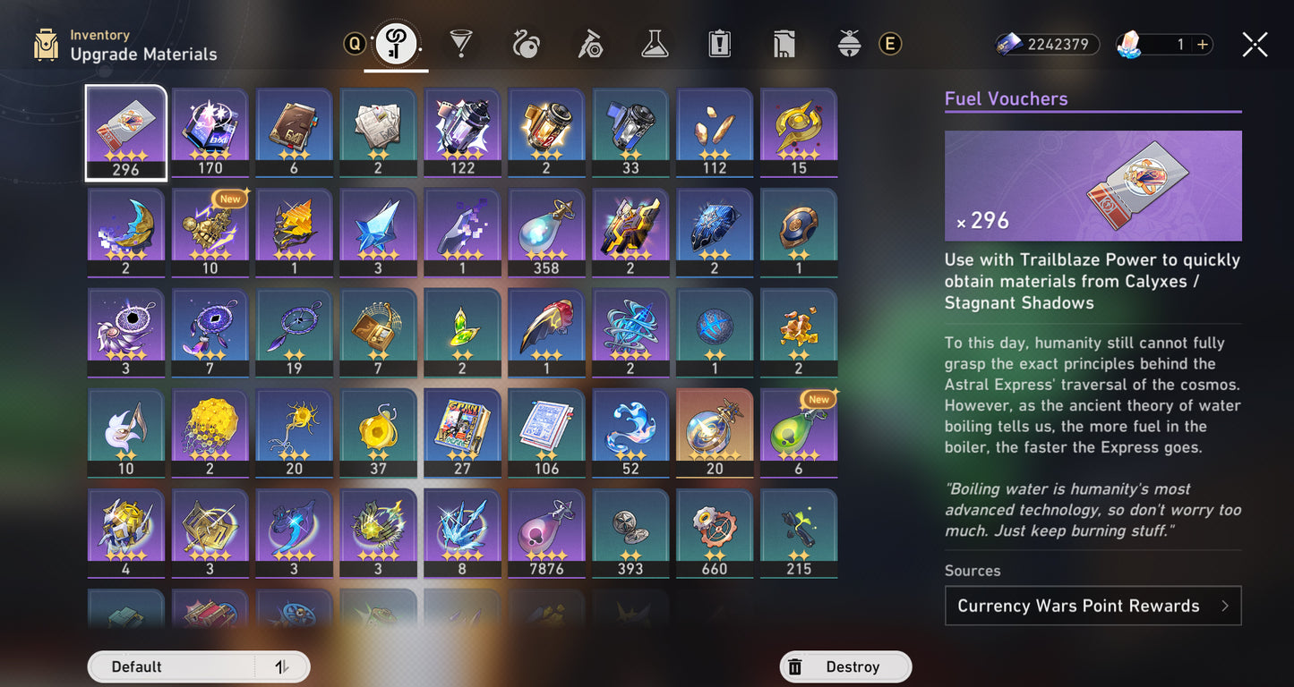 NA[Lvl 70] Castorice + Cono , Silver Wolf Niv.999 + Feixiao + Cono , Fainón + Cono , Robin + Cono , Lingsha + Cono , Kafka + Cisne Negro + Hysilens + Sunday + Cono , Huohuo + Sparkle + Ruan Mei + Luocha + Dan Heng Permansor Terrae + Archer + Gilgamesh