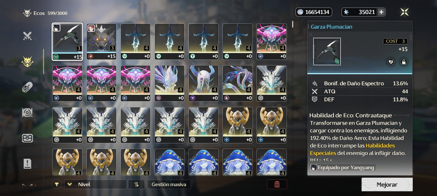 [Nivel 40] Cumpleaños Libre ✅ | 35021 Astritas 💎 |  ⭐ Phrolova + Arma | Wuthering Waves Cuenta Reroll