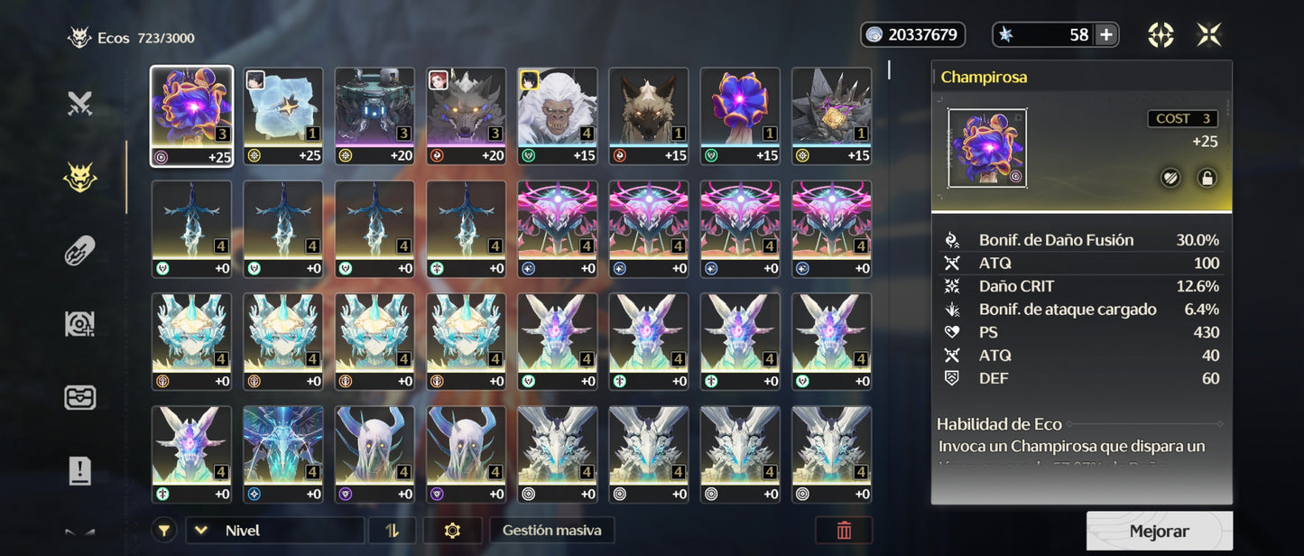 [Nivel 41] Cumpleaños Libre ✅ | Augusta + Iuno + Arma + Galbrena | Cuenta Reroll Wuthering Waves