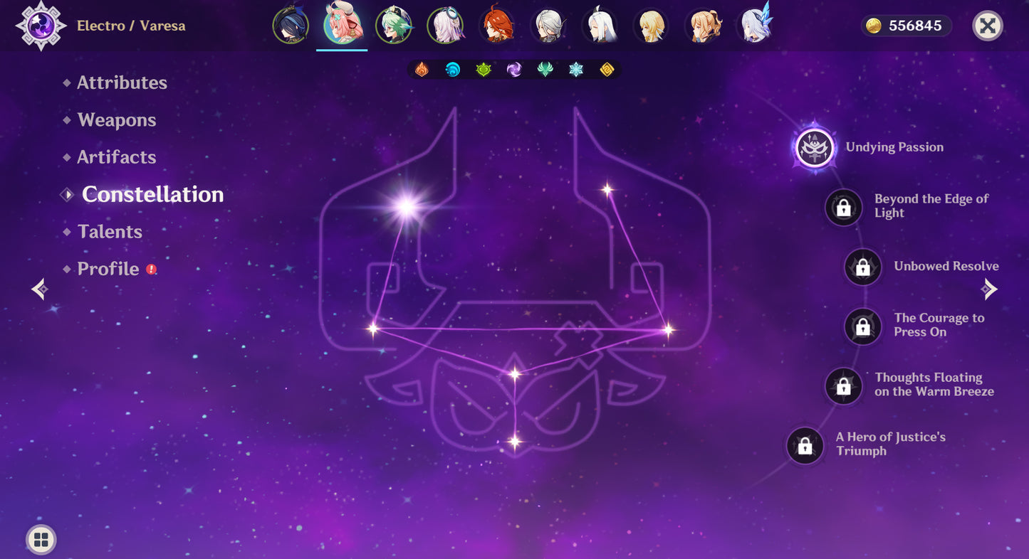 [AR 56] ⭐️Mavuika C2 + Arma + Varesa C1 + Citlali + Arma + Clorinde + Arlecchino + Shenhe + Skirk + Jean