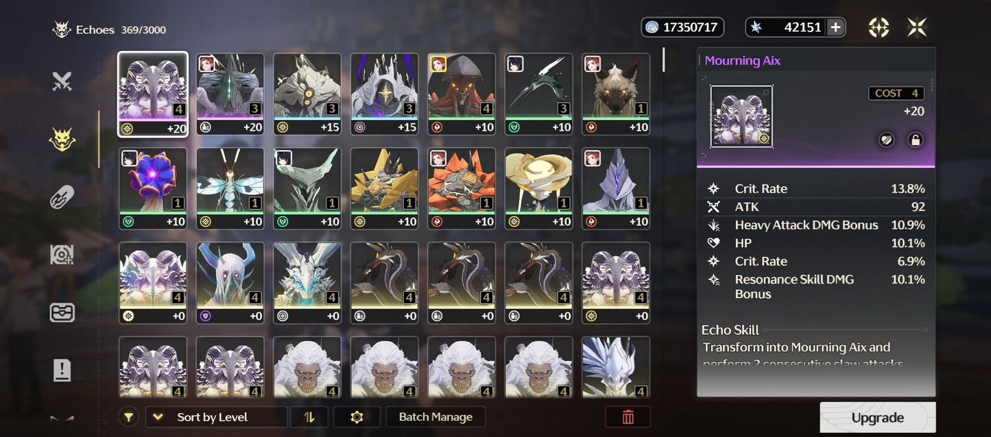 [Nivel 40] 42,151 Astritas 💎 | Qiuyuan + Arma | Wuthering Waves Cuenta Reroll