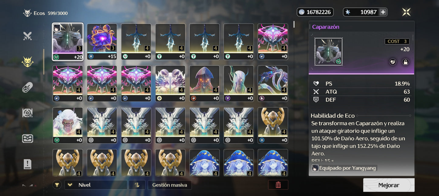 [Nivel 40] Cumpleaños Libre ✅ | 10987 Astritas 💎 |  ⭐ Phrolova + Arma | Wuthering Waves Cuenta Reroll