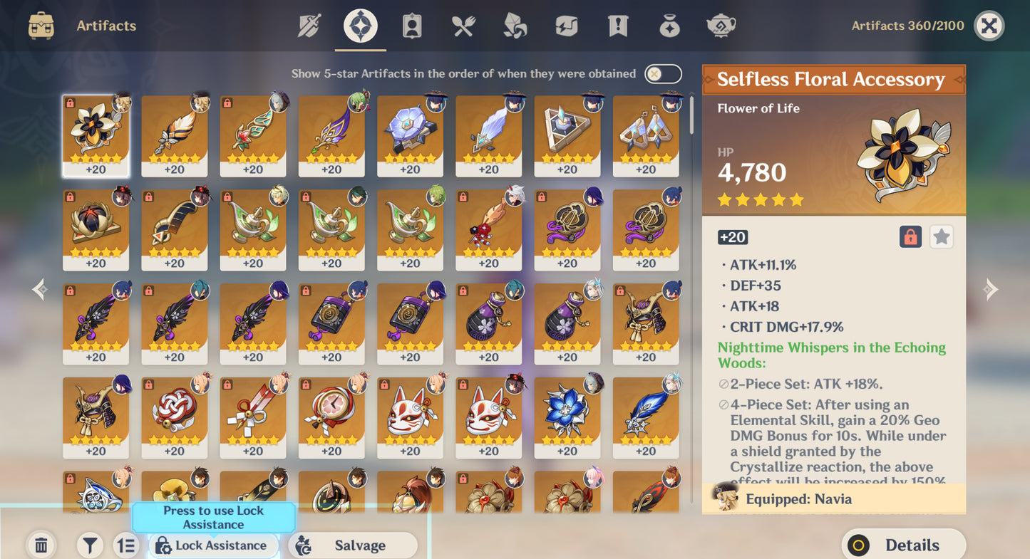 [AR 59] ⭐️Zhong Li + Kokomi + Neuvillette + Raiden Shogun + Xiao + Tartaglia + Yoimiya + Kazuha + Hu Tao + Itto + Albedo + Venti + Ganyu + Ayaka + Cyno + Nilou + Yelan + Baizhu + Navia + Trotamundos + Qiqi + Tighnari + Jean + Keqing + Diluc + Mona