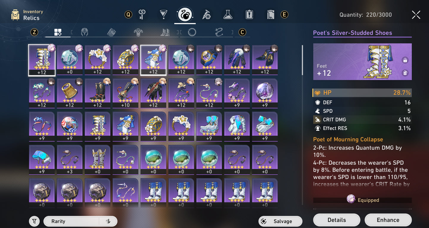 [Nivel 42] Castorice + Cono , Ruan Mei + Firefly + Archer + Bronya + Welt