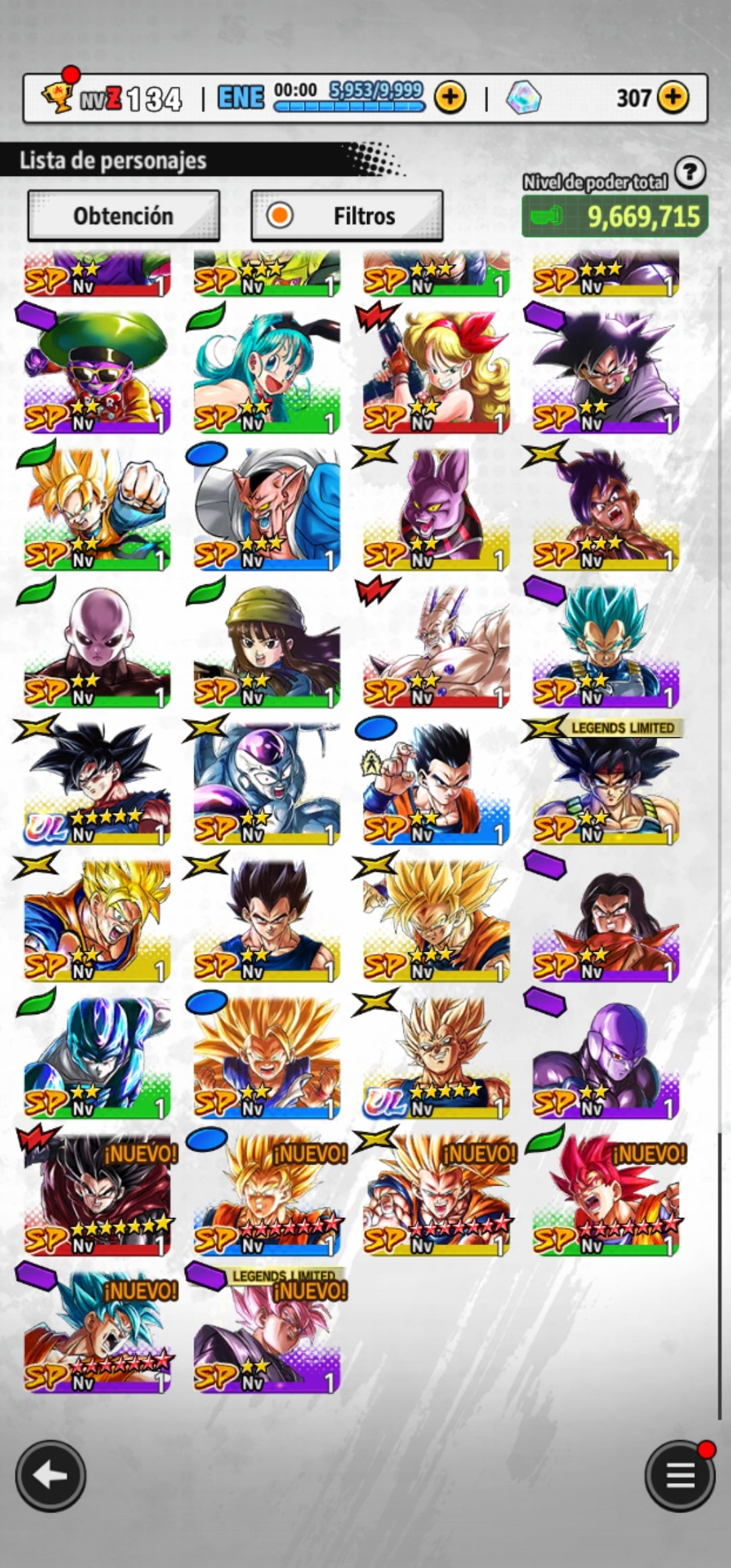 [Android & iPhone]  ⭐️ Majin Vegeta + Pre-Ultrainstinto Goku [ULTRA] | ⭐️ 8 Legends Limited | Dragon Ball: Legends Cuenta Reroll