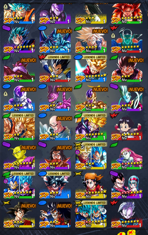 [Android & iPhone] ⭐️ Vegeto LL 1ESTRELLA ROJA + SS Dios Goku & Vegeta + (19 LL)⭐️