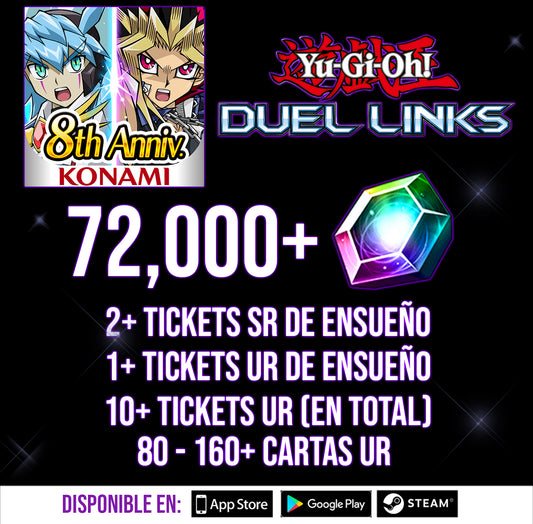 [CUENTA][GLOBAL] 72000+ Gemas 💎Yu-Gi-Oh! Duel Links CUENTA FARMEADA