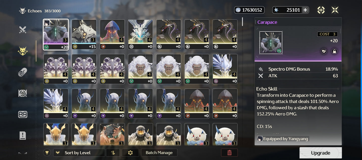 [Nivel 40] 25,101 Astritas 💎 | Qiuyuan + Arma | Wuthering Waves Cuenta Reroll