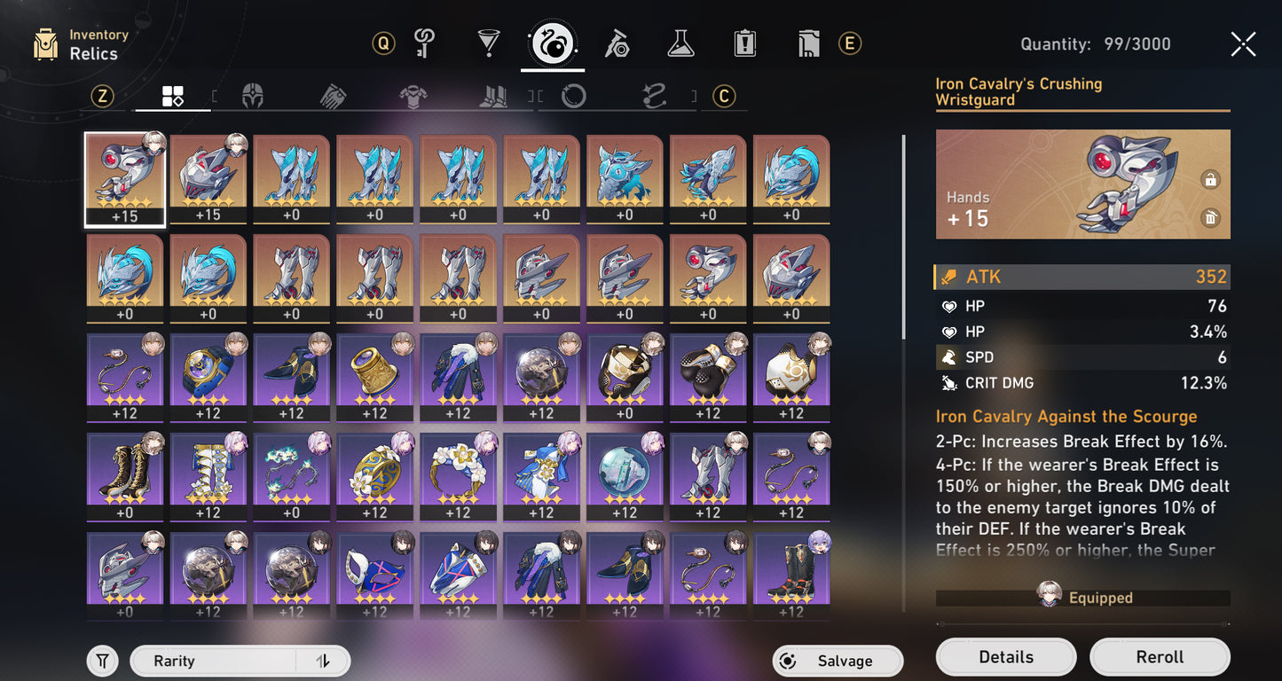 [Nivel 42] Castorice + Cono , Ruan Mei + Firefly + Archer + Bailu + Clara + Himeko