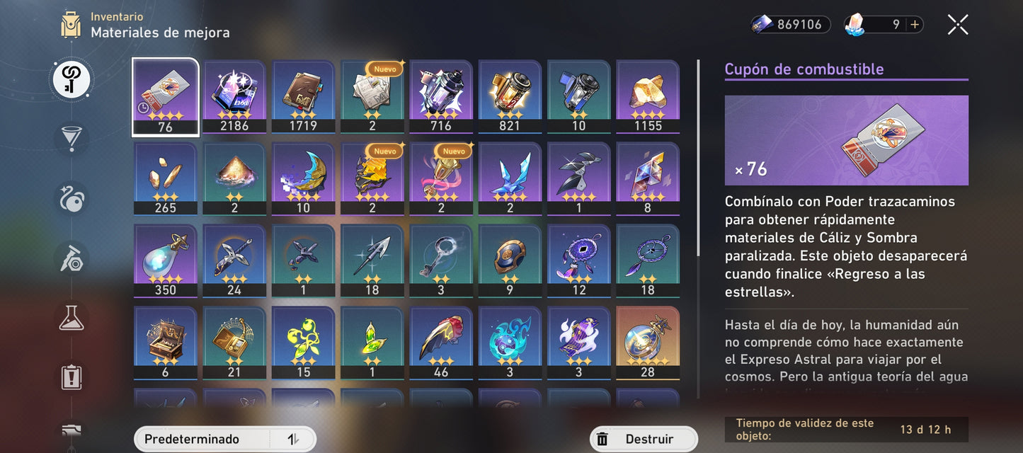 [Nivel 50] CUMPLEAÑOS LIBRE!⭐️ Hysilens + Cono + Kafka + Saber + Cono + Archer + Yanqing + Gepard + Bronya