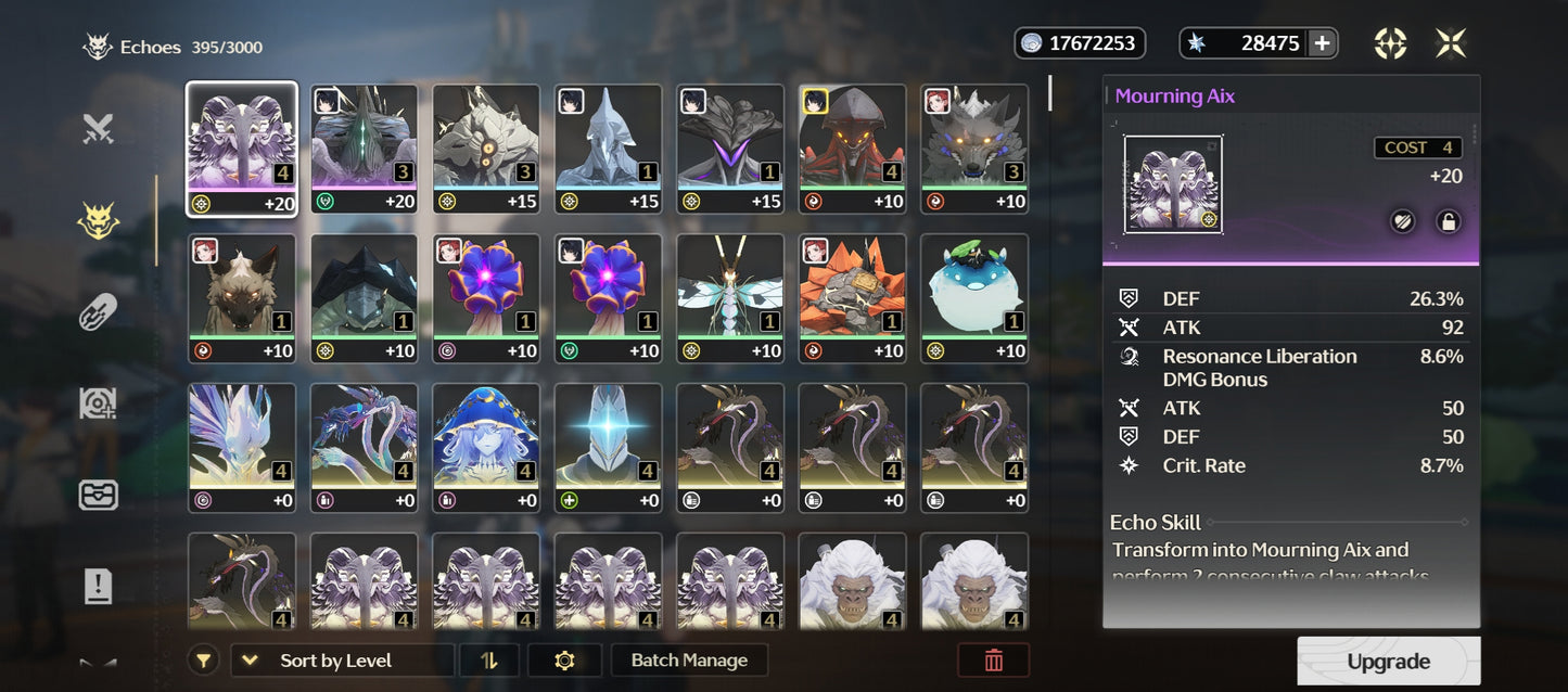 [Nivel 40] 28,475 Astritas 💎 | Qiuyuan + Arma | Wuthering Waves Cuenta Reroll