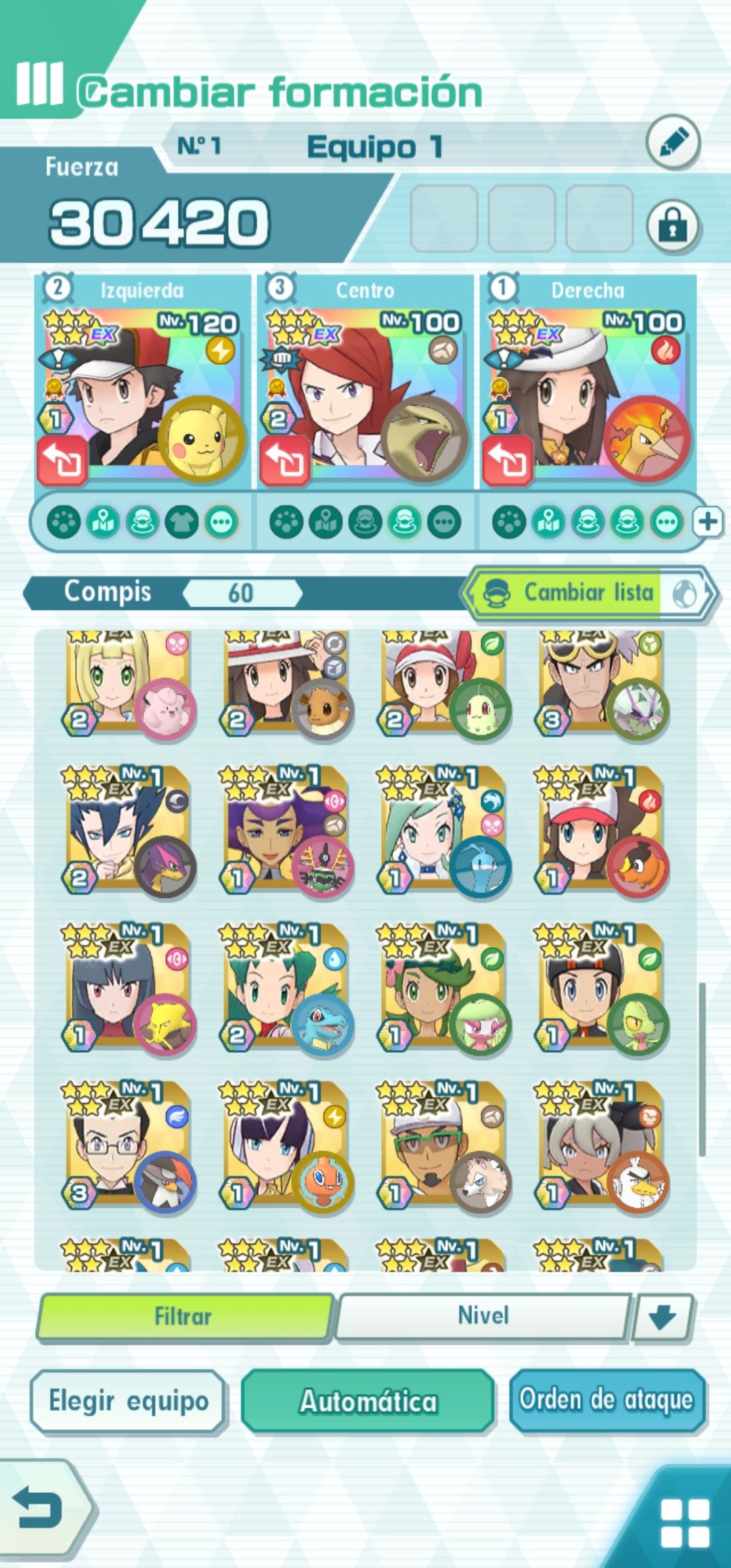 [Servidor Global Nivel 1] ✨ 4 Neocampeones + 71,600 Gemas✨