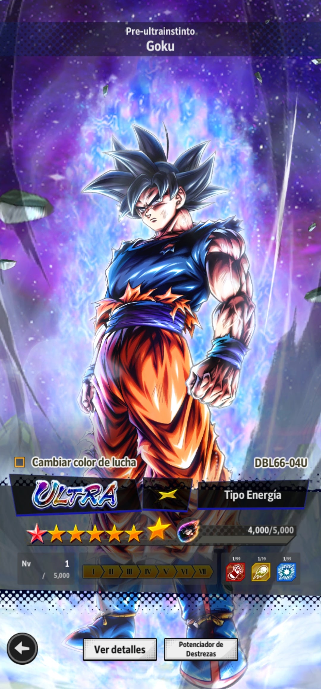 [Android] 20,678  Cronocristales 💎|  ⭐️ Pre-ultrainstinto Goku | ⭐️ 16 Legends Limited | Dragon Ball: Legends Cuenta Reroll