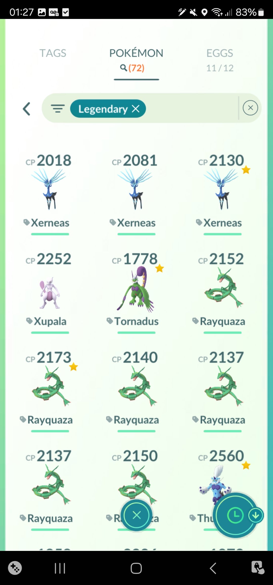 [Nivel 34] ✨ Legendarios: 72 ✨ Pokemon Shiny: 25