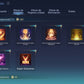 Mobile Legends | 67 HÉROES + 157 SKINS| Aspirant Lesley⭐, KOF: Valir , Karina , LUCKYBOX Alice , COLLECTOR💎: Valir , Pharsa , Badang