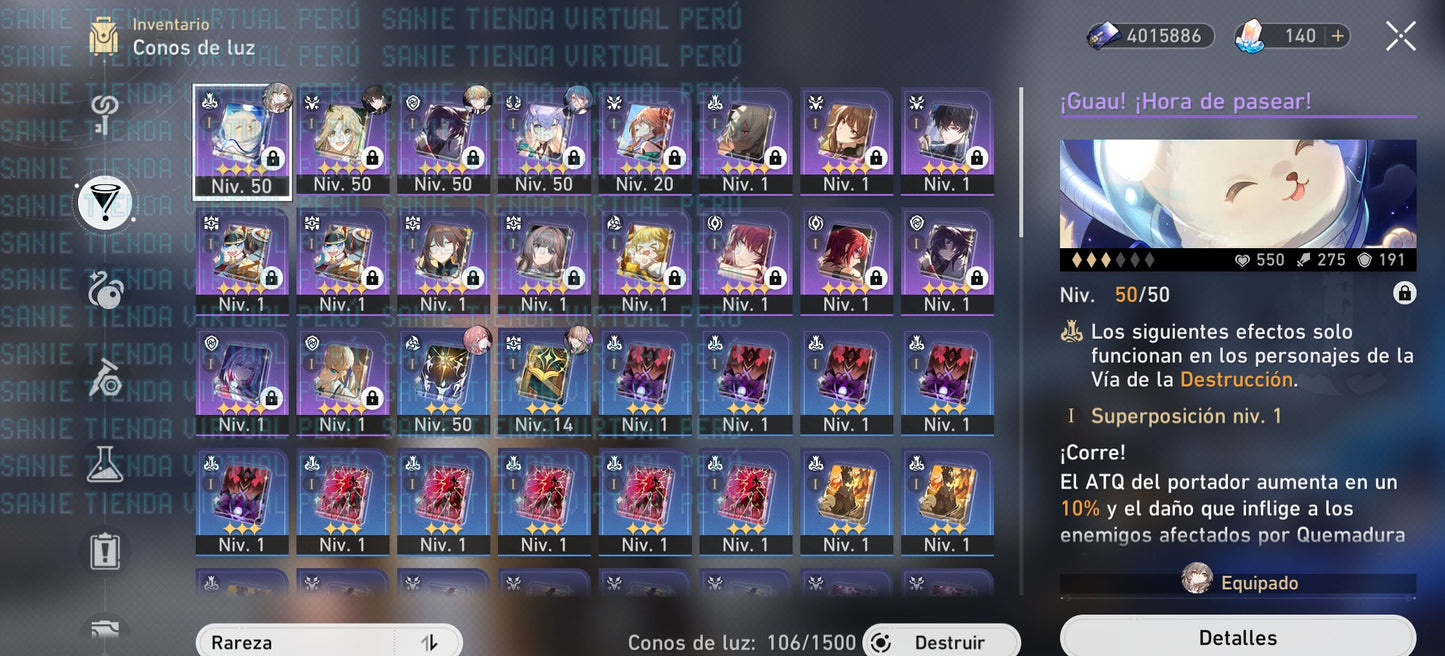 CUMPLEAÑOS LIBRE [Nivel de Trazacaminos 39] Luocha + Gepard E1 +  122 Pase Especial de los railes estelares