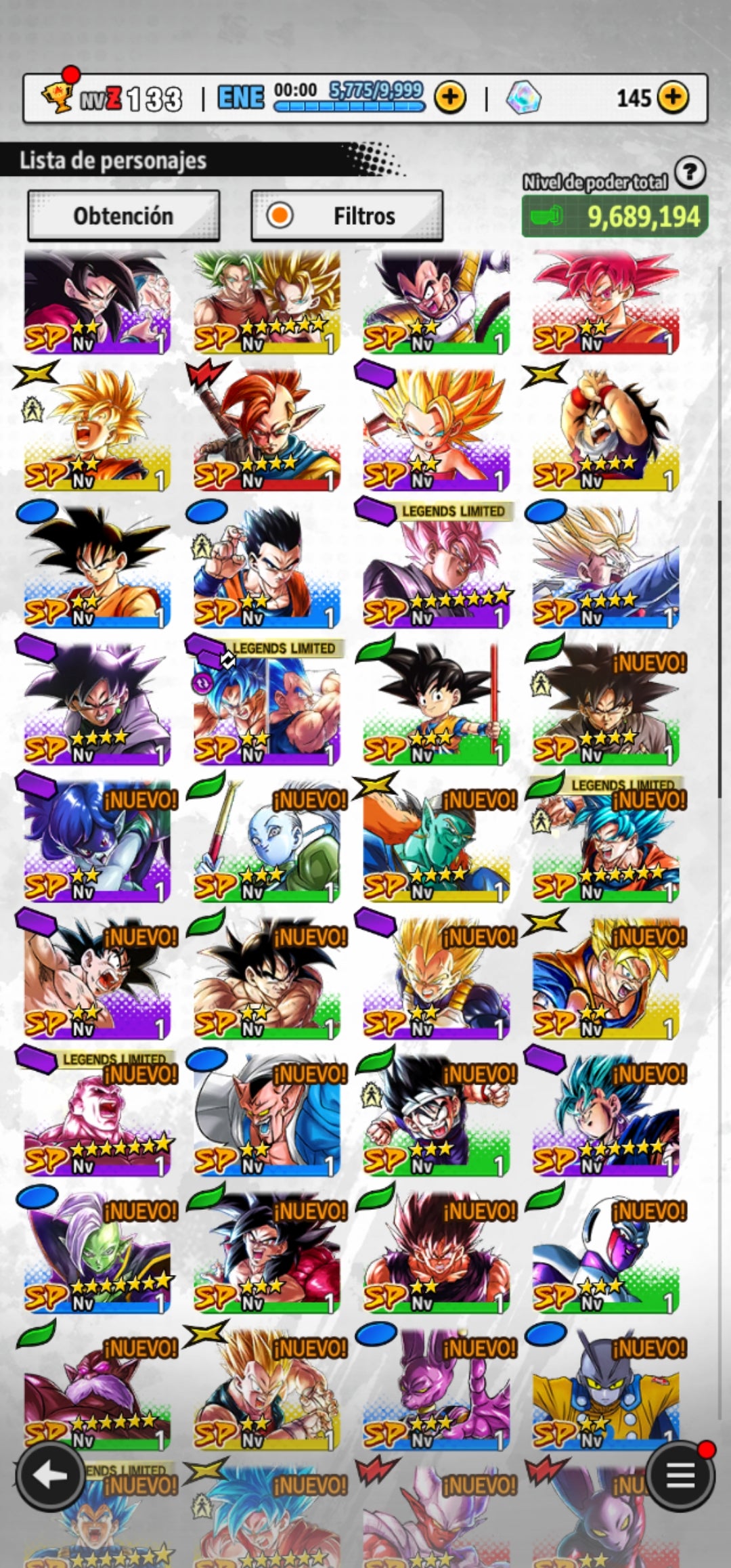 [Android & iPhone]  ⭐️ Supersaiyajin Rosa Goku Oscuro [ULTRA]+ Pre-Ultrainstinto Goku [ULTRA] | ⭐️ 10 Legends Limited | Dragon Ball: Legends Cuenta Reroll