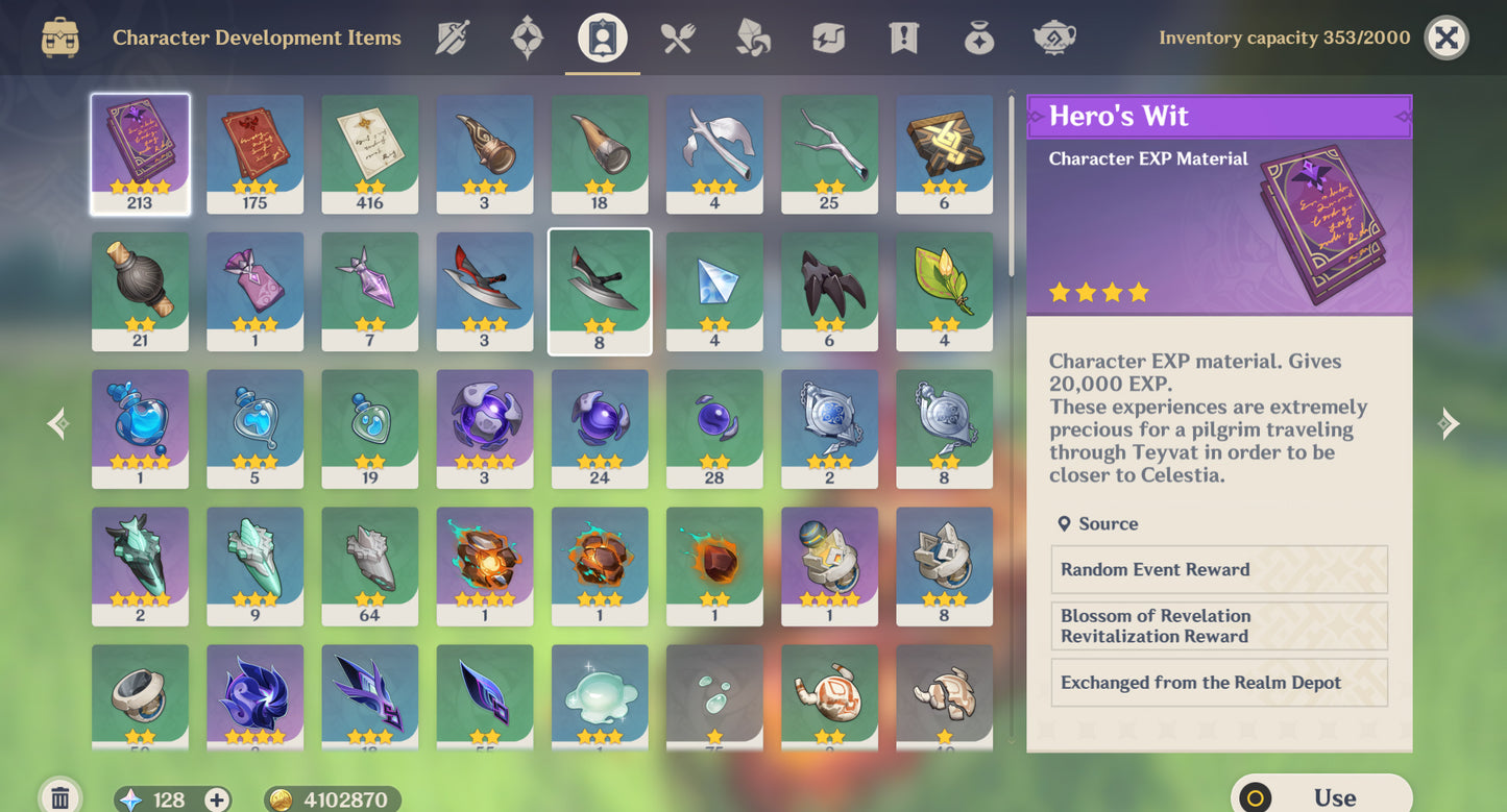 [Nivel 41] ✨Mavuika C1 + Neuvilette + Kinich + Wanderer + Tighnari + Mona + Jean