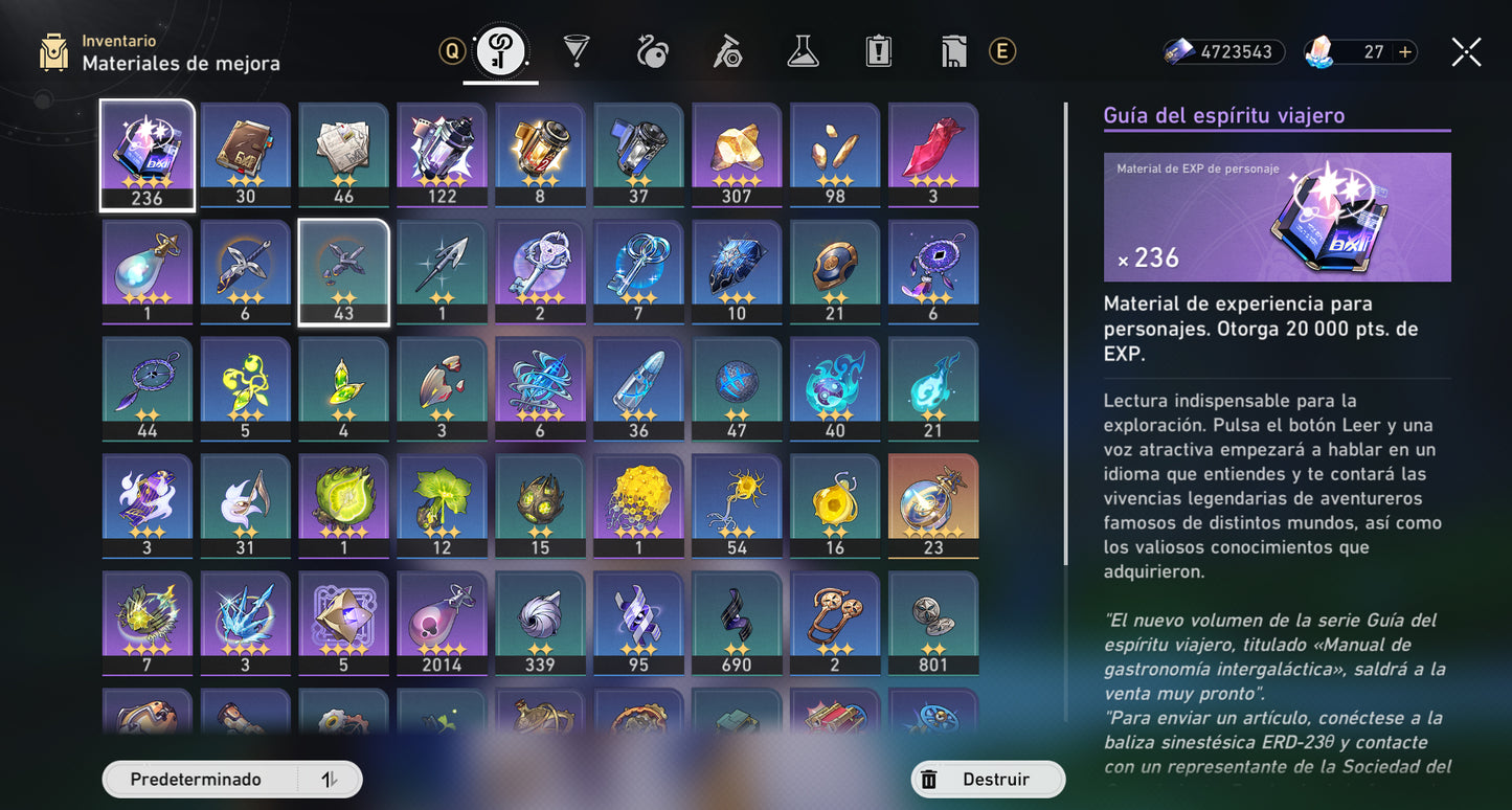 [Nivel 68] Fainón + Cono + Sunday + Cífer + Ruan Mei + Kafka + Blade + Imbibitor Lunae + Luocha + Archer + Dr Ratio + Gepard E3 + Himeko + Bailu + Welt + Bronya