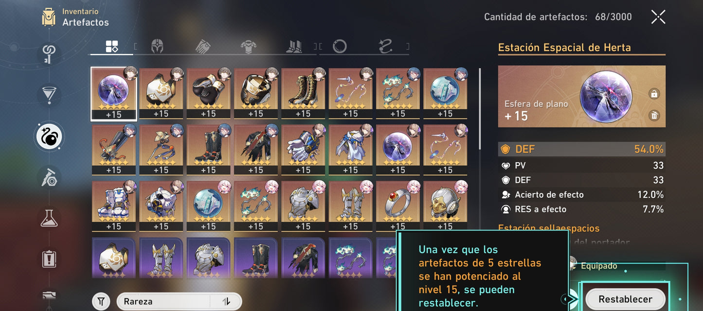 [Nivel 50] CUMPLEAÑOS LIBRE!⭐️ Hysilens + Cono + Kafka + Saber + Cono + Archer + Yanqing + Gepard + Bronya