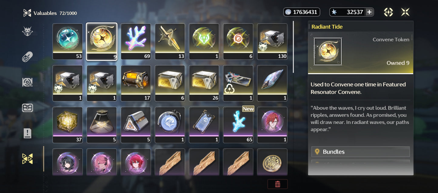 [Nivel 40] 32,537 Astritas 💎 | Qiuyuan + Arma | Wuthering Waves Cuenta Reroll