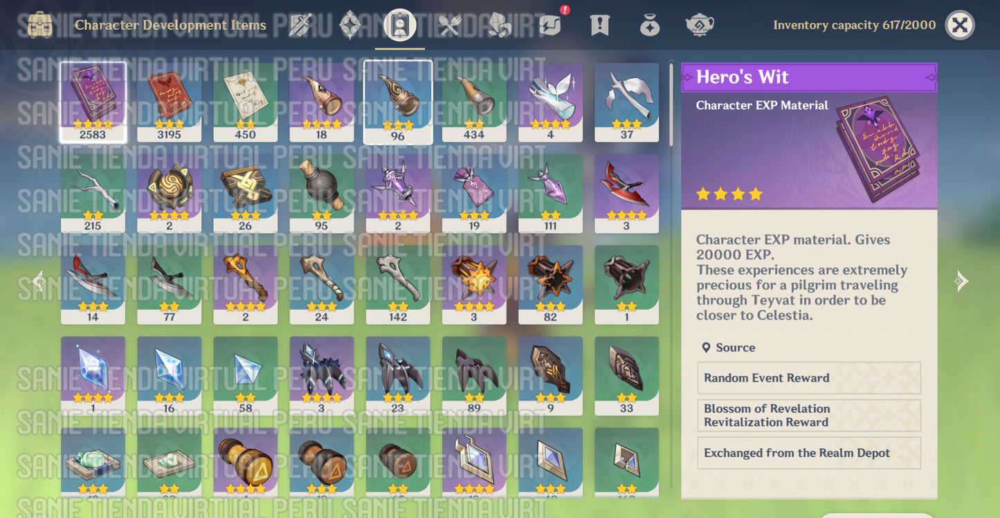 [AR 53] ⭐️CUMPLEAÑOS LIBRE ⭐️Chiori C6 + Arma + Mavuika
