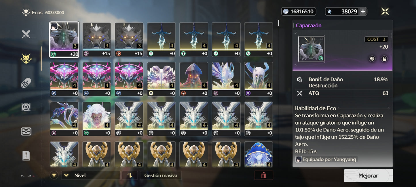 [Nivel 40] Cumpleaños Libre ✅ | 38029 Astritas 💎 |  ⭐ Phrolova + Arma | Wuthering Waves Cuenta Reroll