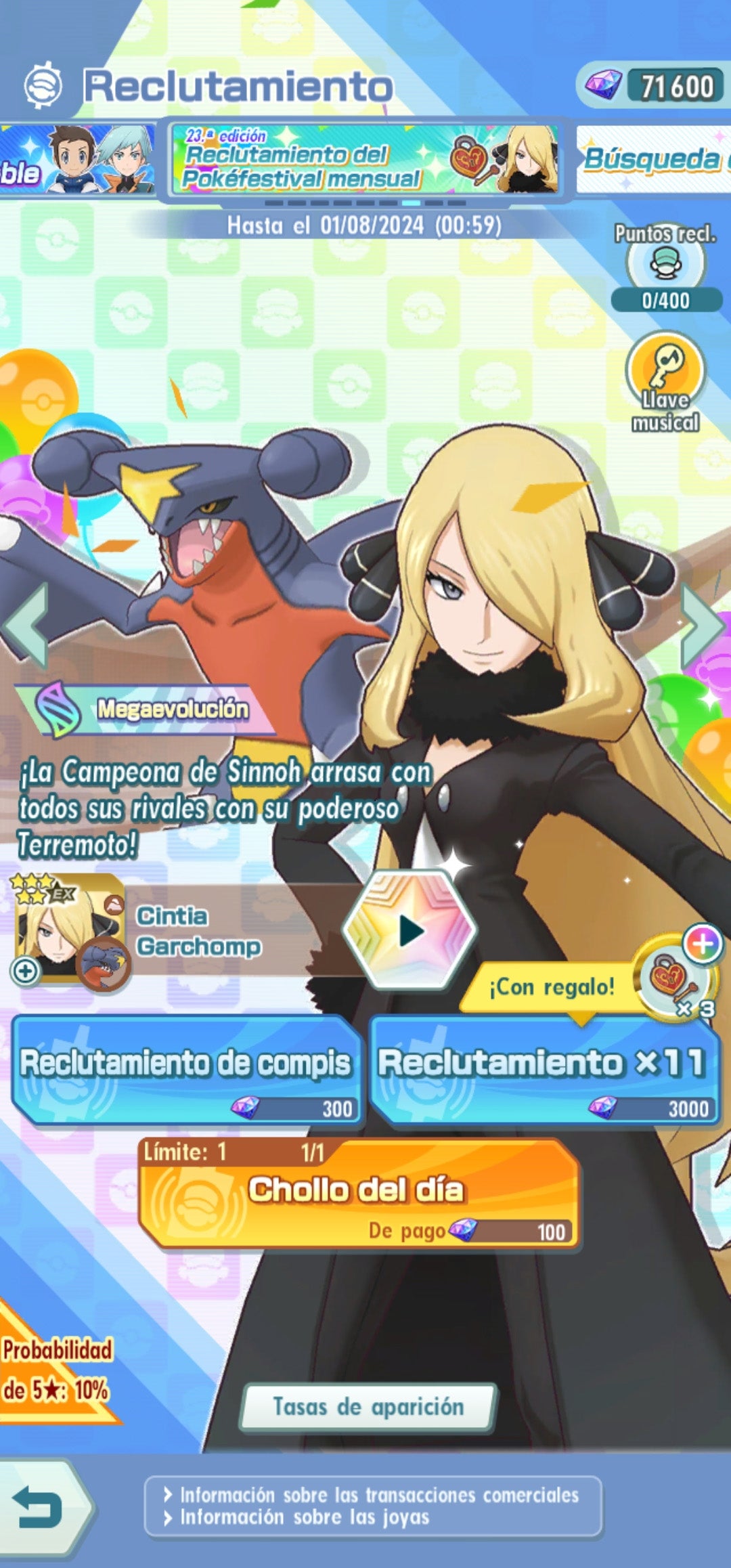 [Servidor Global Nivel 1] ✨ 4 Neocampeones + 71,600 Gemas✨