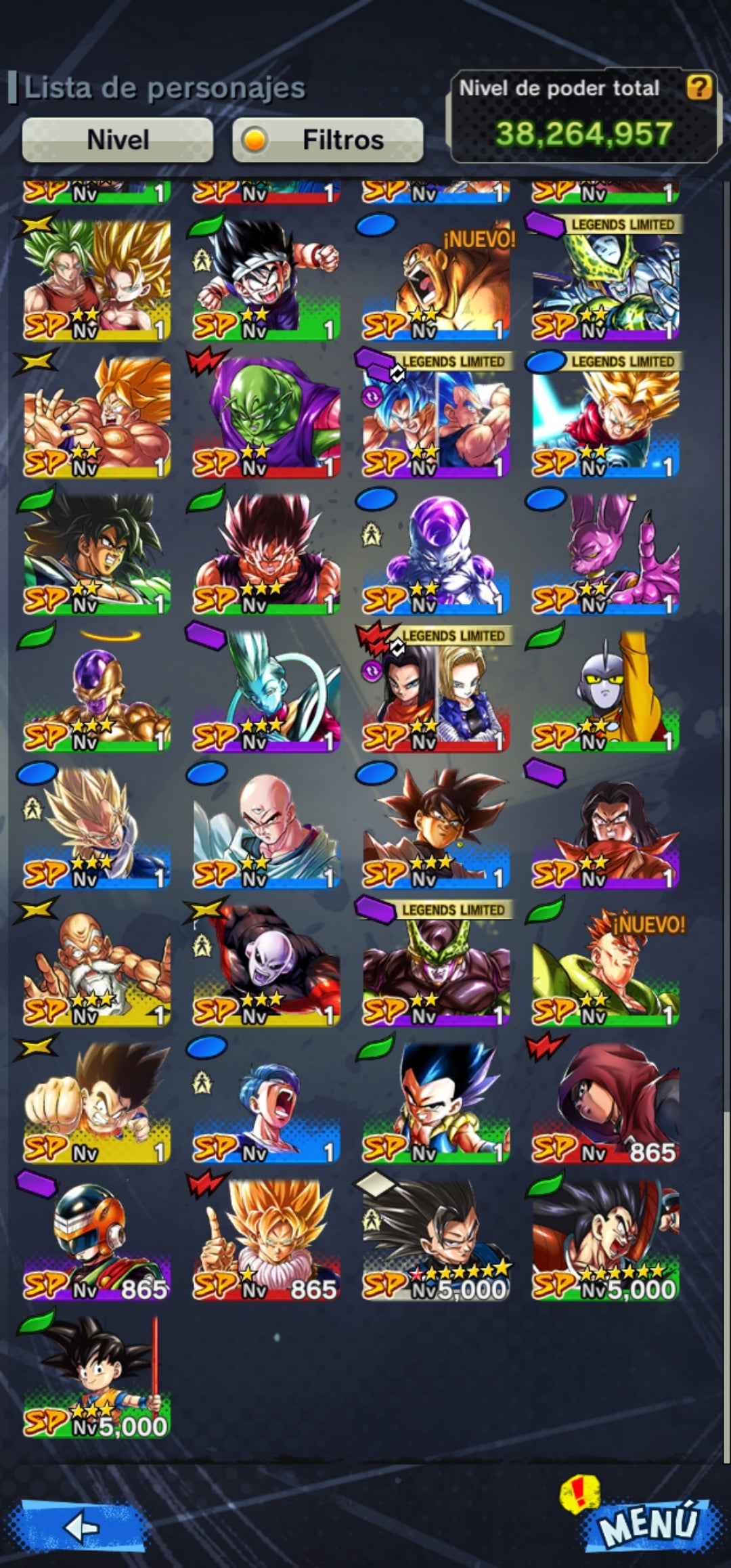[Solo Android] ⭐️Cell Perfecto ULTRA⭐️ + 💎77,115 Cronocristales💎 + 5 LL