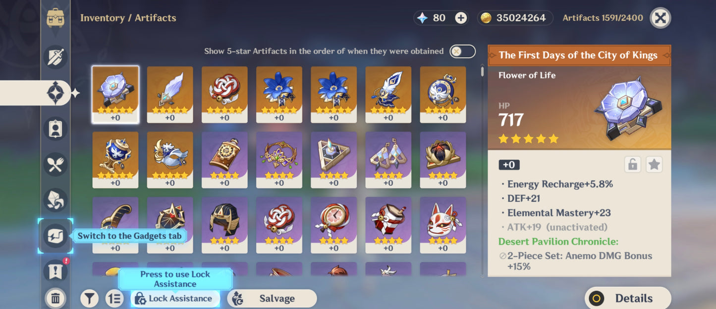 [Nivel 53] 235 Deseos 💎 |  Arlecchino + Arma #1 | Genshin Impact Cuenta Reroll