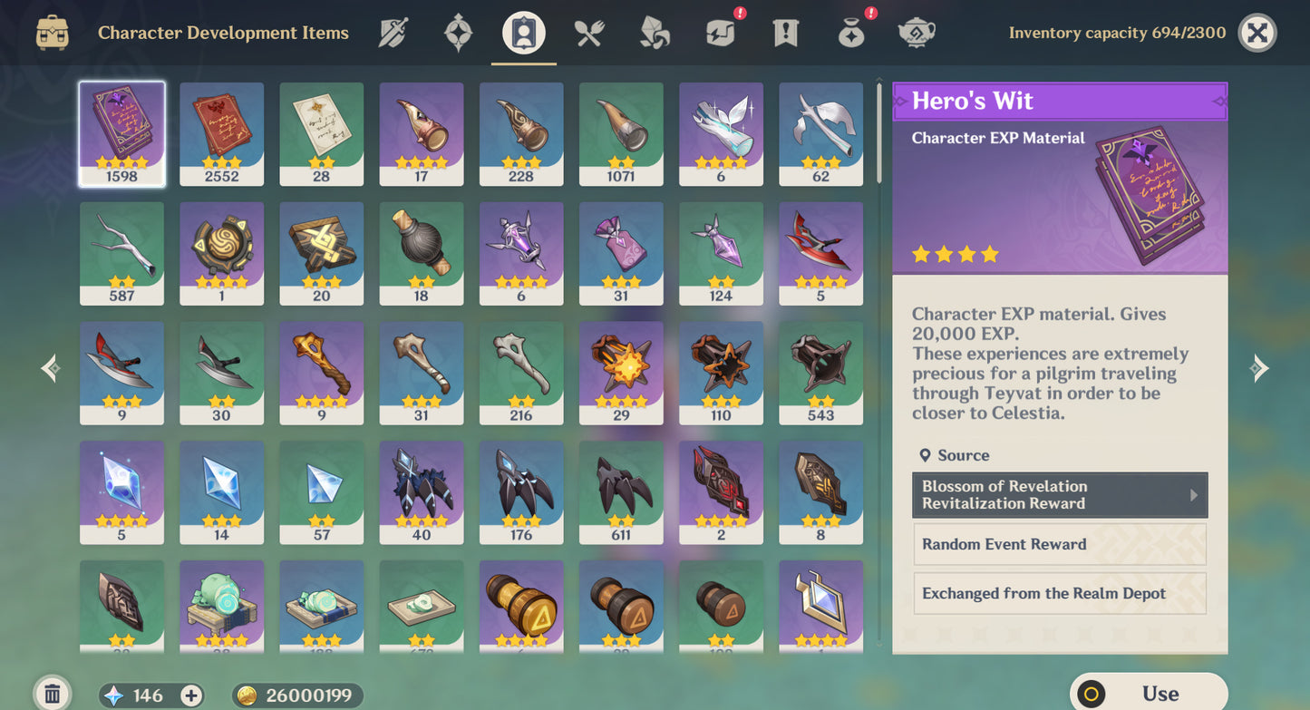 [AR 58] ✨ Raiden Shogun C2 + Zhong Li + Furina + Neuvillette + Nahida + Venti + Kazuha + Ganyu + Alhaitham + Yelan + Tartaglia + Hu Tao + Arlecchino + Xilonen