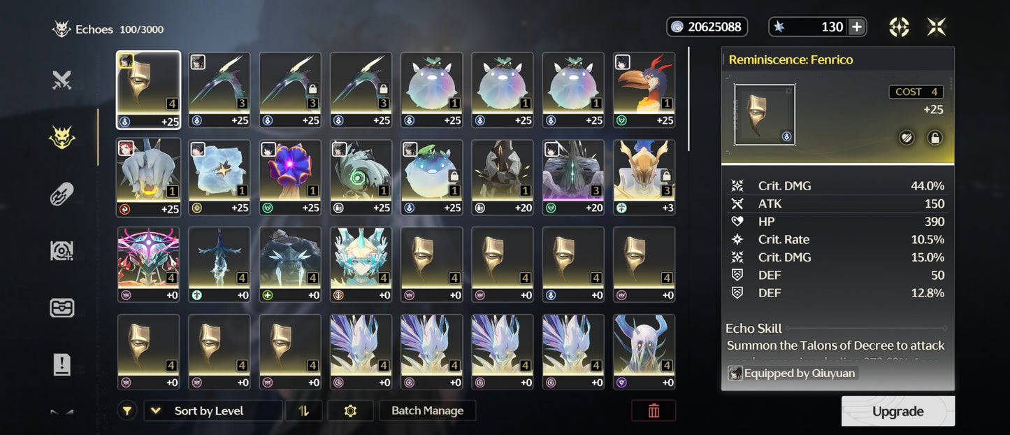 Nivel 50 | Qiuyan C6 + Arma  | Cuenta Reroll Wuthering Waves