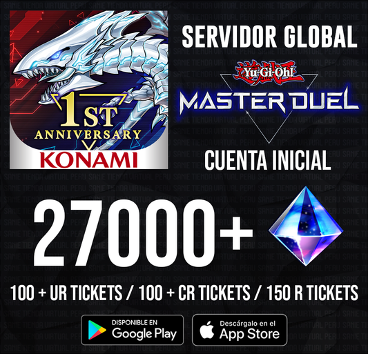 [Cuenta Inicial] 27000 + Gemas Yu-Gi-Oh! Master Duel