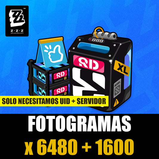 [ZZZ] 💎 6480 + 1600 (8,080) Fotogramas 💎
