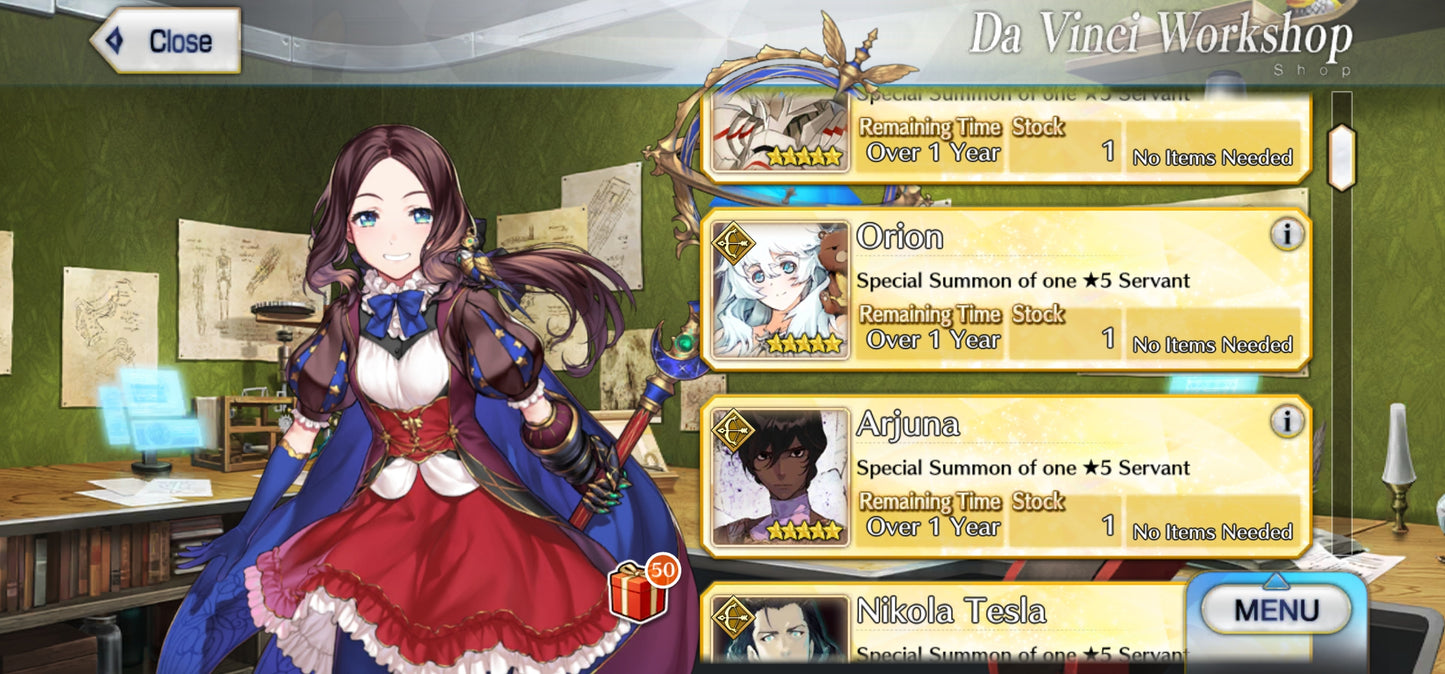 Ftgo Global✨1034+ Saint Quartz💎|#2 Tezcatlipoca (A) + Oberon + Altria Caster | Cuenta Avanzada