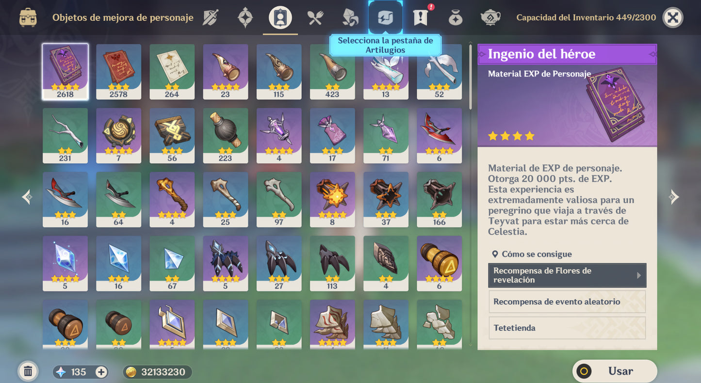 (REROLL + CUMPLEAÑOS LIBRE) Nivel 55 + Ineffa + Zibai + Colombina + 96 Destinos Entrelazados ✨