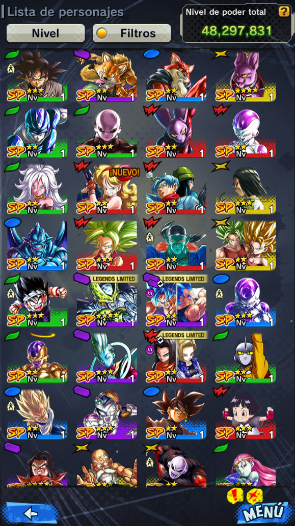 [Solo Android] ⭐️ CELL PERFECTO⭐️ + 💎75,757 Cronocristales💎 + 6 LL