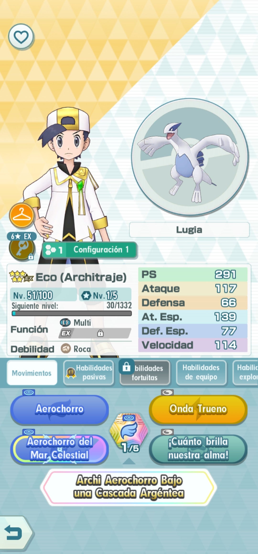 70,230 GEMAS 💎 | Rojo Traje S, Rayo + Eco Architraje + Plata Architraje + Cintia Architraje + Bruno Neocampeon + Aura Neocampeon + N Architraje + Maximo Aniversario + Plata Neocampeon + Florian + Juliana + 70+COMPIS ⭐ | Pokémon Masters EX Cuenta inicial