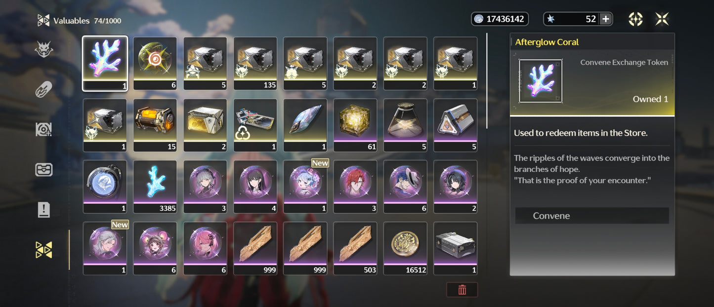 [Nivel 41] Galbrena + Arma + Phrolova + Arma + Zani + Arma + Phoebe + Verina C1 | Cuenta Reroll Wuthering Waves